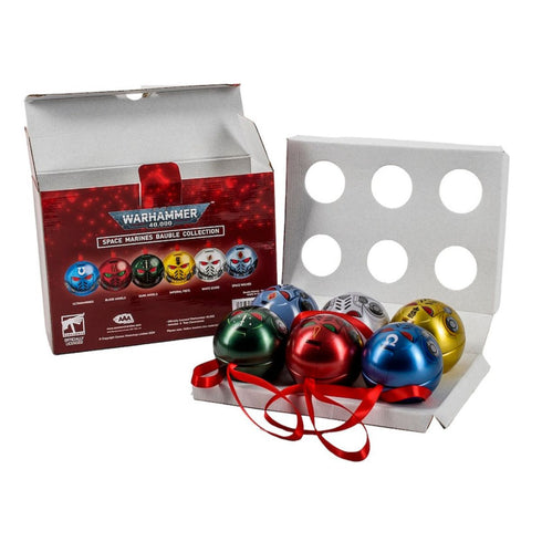Warhammer 40000: Novelty Spacemarine Chapter Helmet Baubles - 6 pack