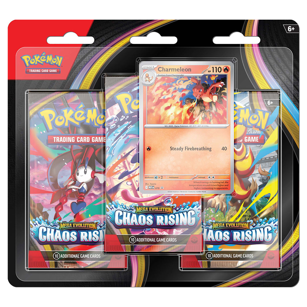 Pokémon Mega Evolution: Chaos Rising 3-Pack Blister