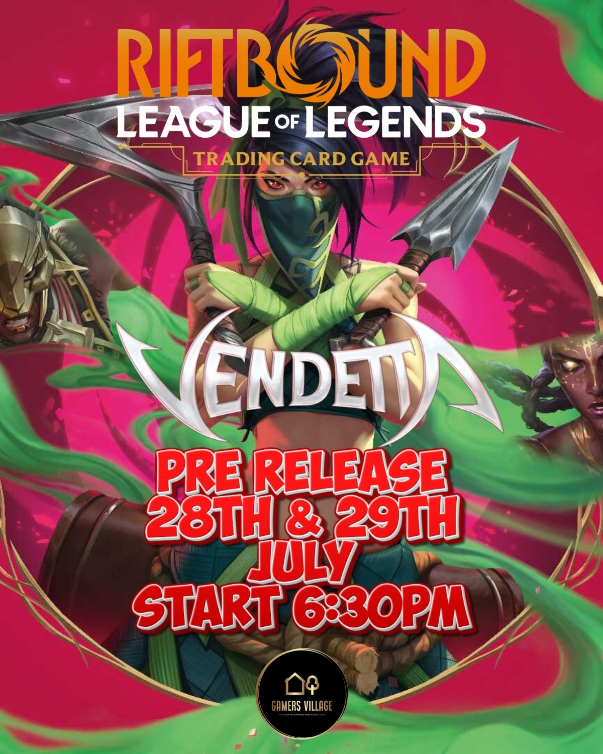 Riftbound: League of Legends TCG Vendetta  :Pre-Release