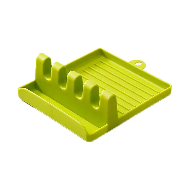 1pc Painting Brush Holder With 4 Slots, DIY Art Brush Rest Holder, Watercolor Paint Color Palette Green/ Grey