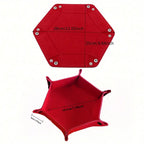 Hexagon Felt Fabric Dice Tray
