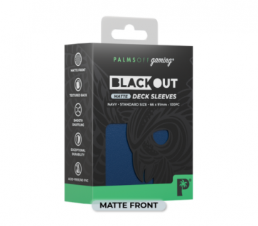 Blackout MATTE -Deck Sleeves - Standard - 100pc