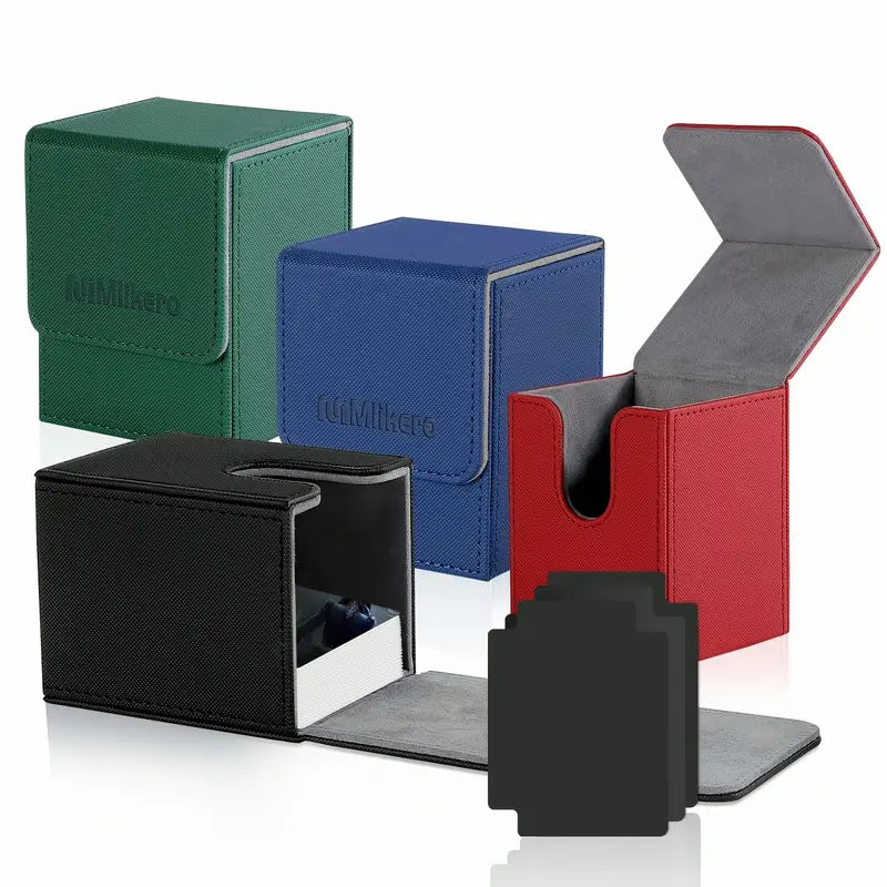Trading card deck box leather : Various