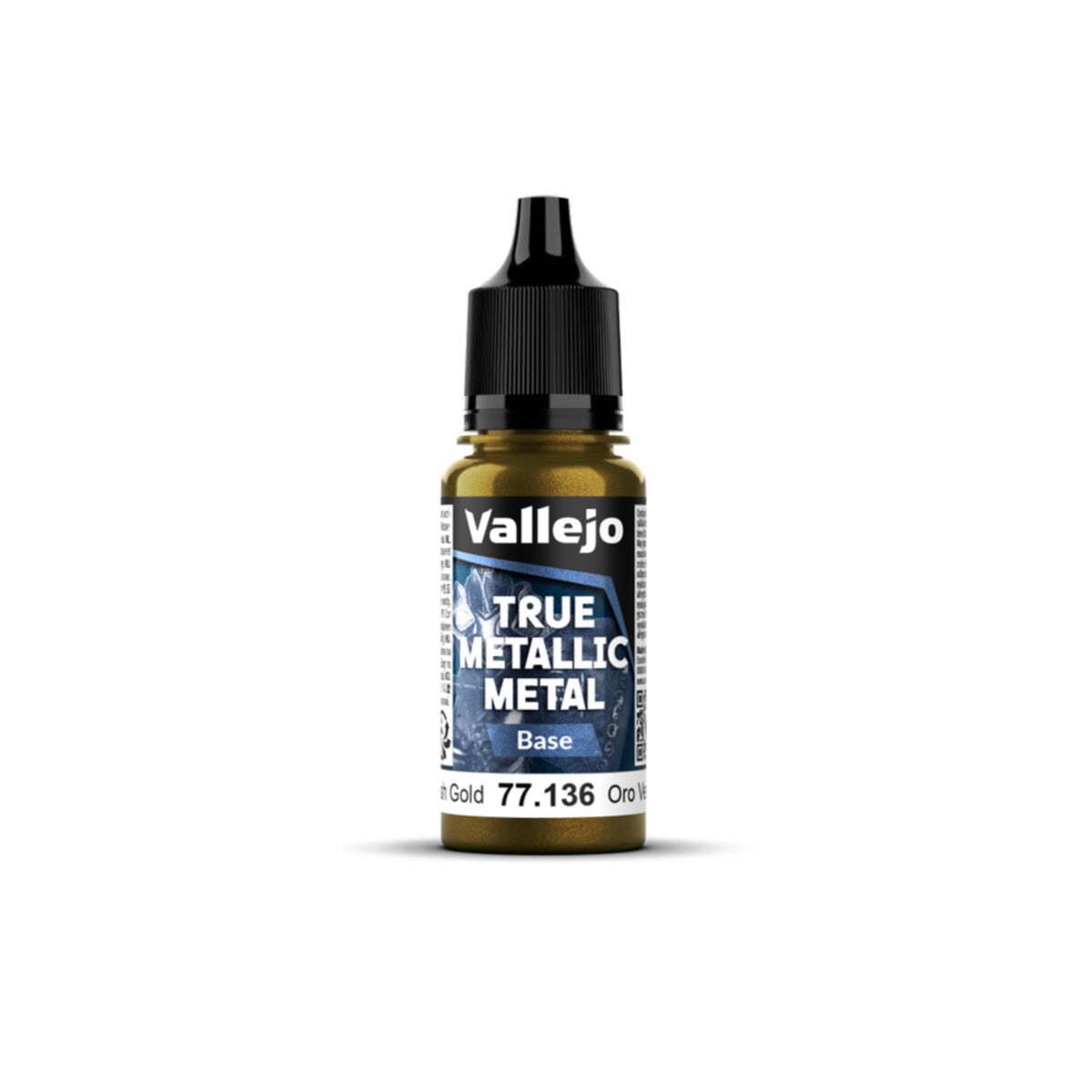 Vallejo - True Metallic Metal - Base - Greenish Gold 18ml