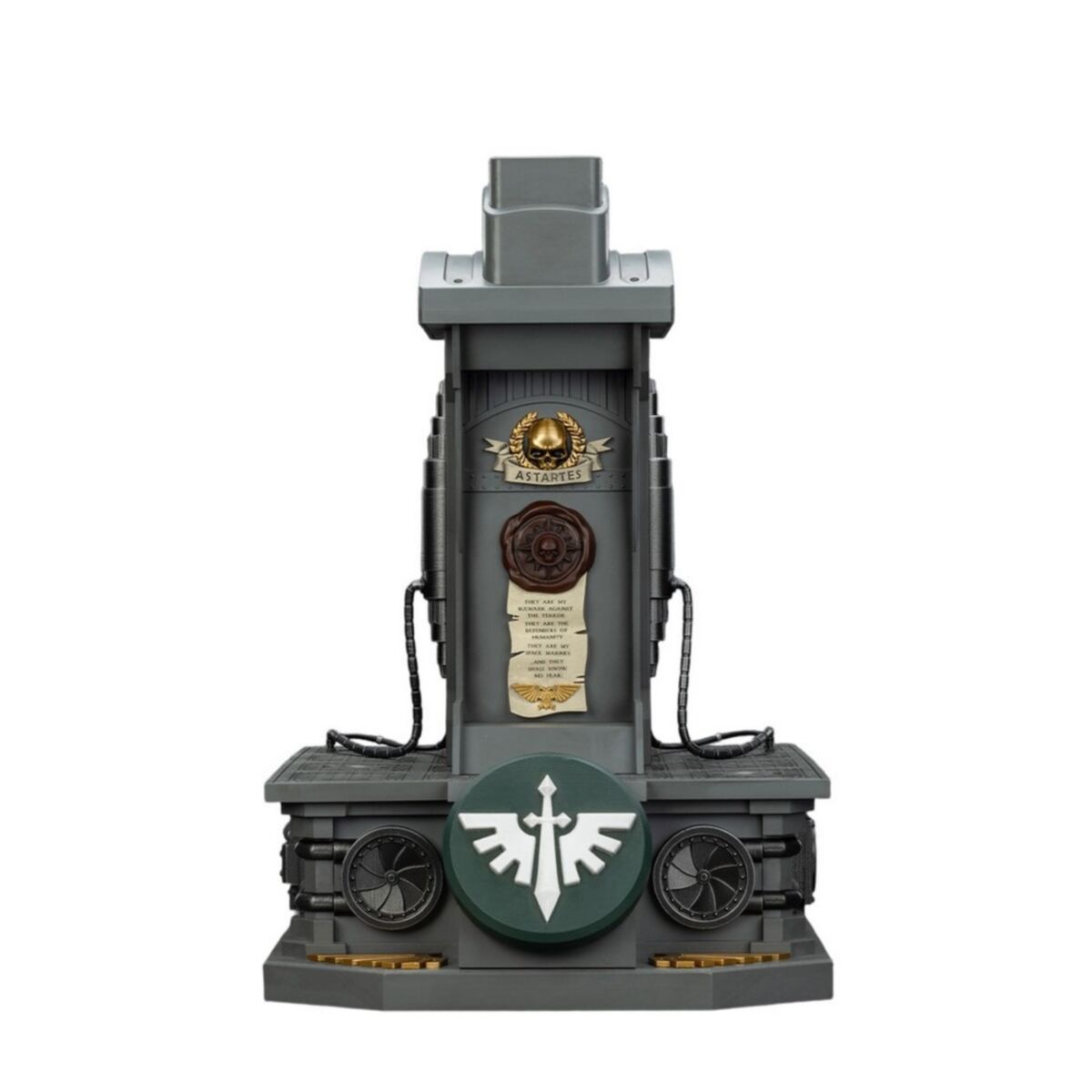 Warhammer Collectibles: 1/1 Scale Dark Angels MkX Helmet & Display Stand