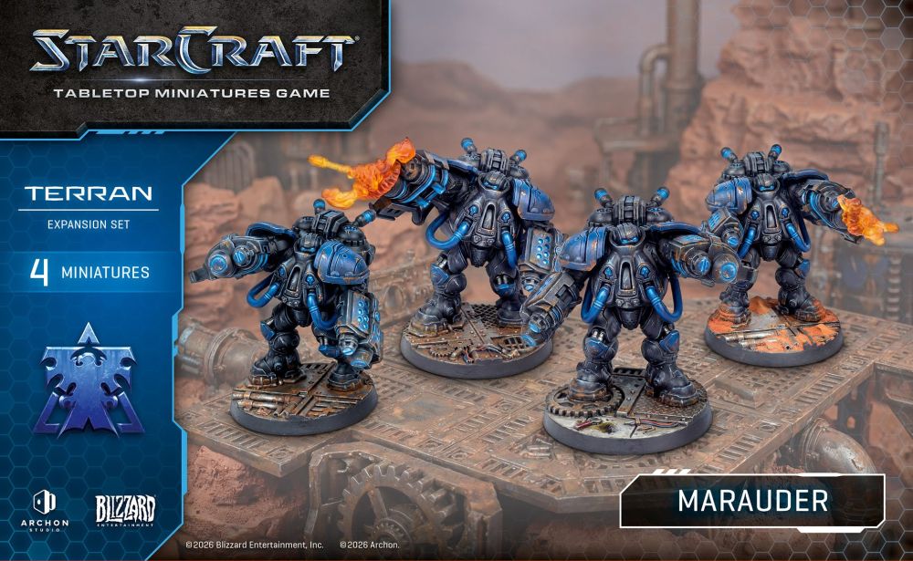 Starcraft Miniatures Games: Terran - Marauder - Expansion Set [PRE-ORDER]