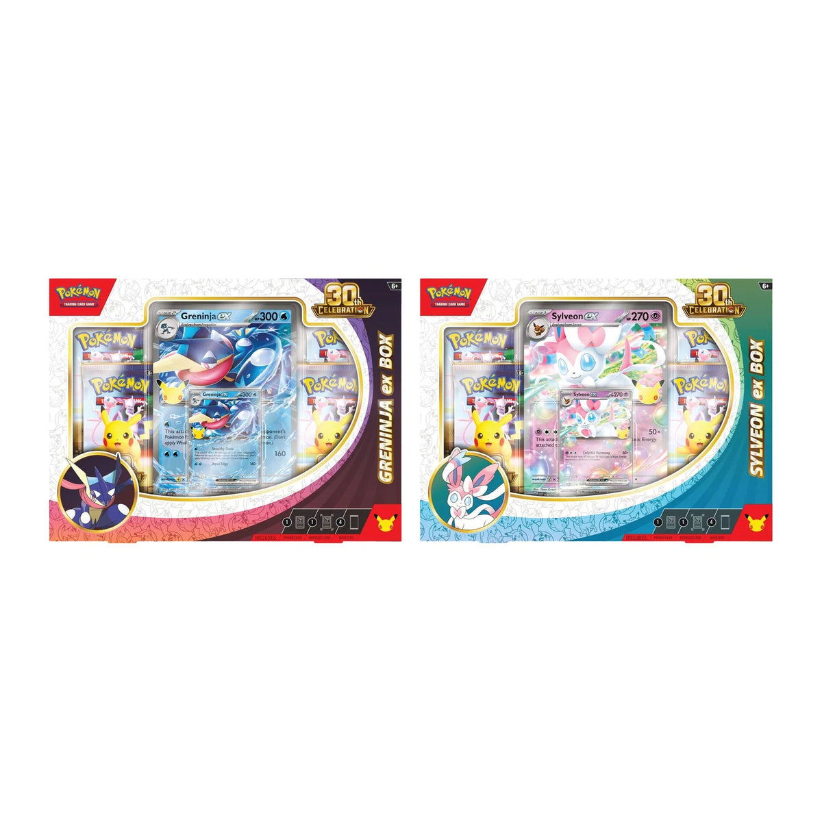 Pokemon TCG: 30th Celebration Sylveon ex Box / Greninja ex Box