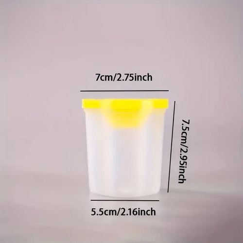 1pc Plastic Painting Brush Washing Cup  Pot & Lid: Various