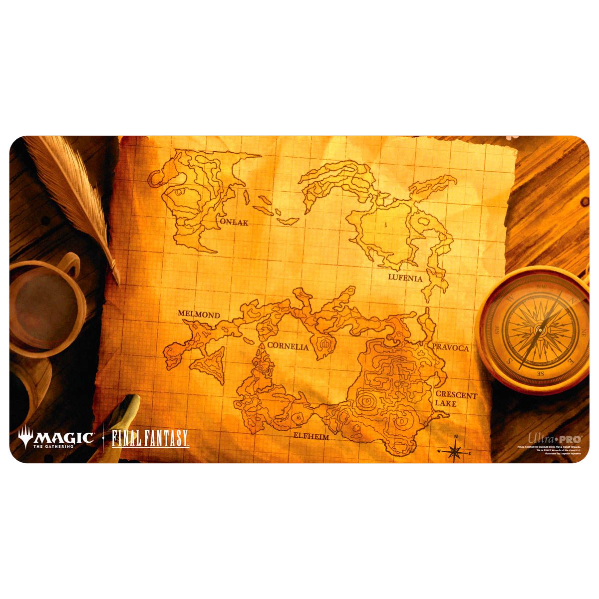 Ultra Pro: Playmat: Magic the Gathering - FINAL FANTASY Black Stitched Playmat Premium for MtG