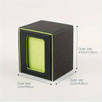 Premium Card Storage Box with Display Window - Holds 120+ Cards, Magnetic Closure, Faux Leather Case for Trading Cards