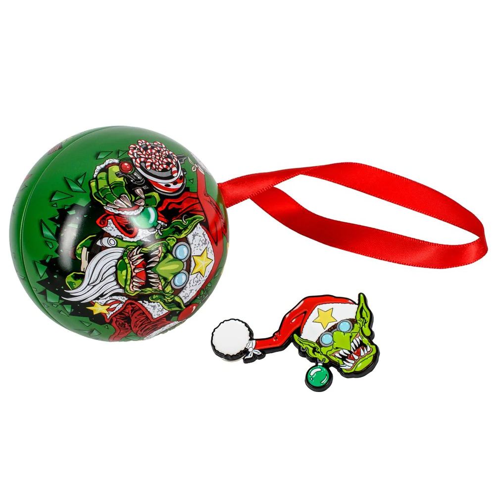 Warhammer 40000: Novelty Gobbo & Squig Bauble with Pin Badge