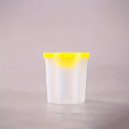 1pc Plastic Painting Brush Washing Cup  Pot & Lid: Various
