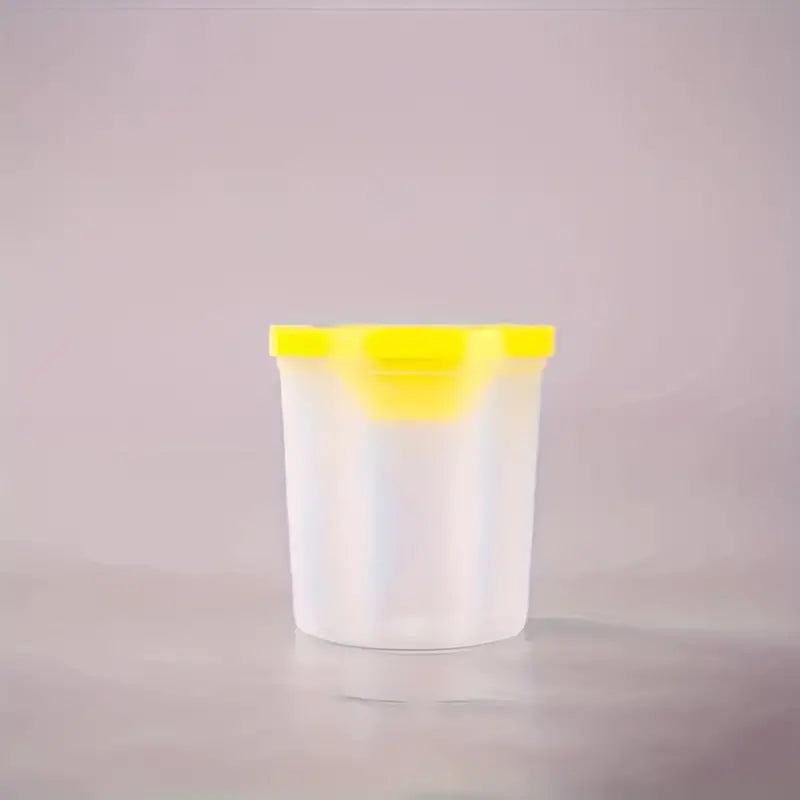 1pc Plastic Painting Brush Washing Cup  Pot & Lid: Various