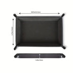 Rectangular Game Folding Dice Tray Rectangle, -Black