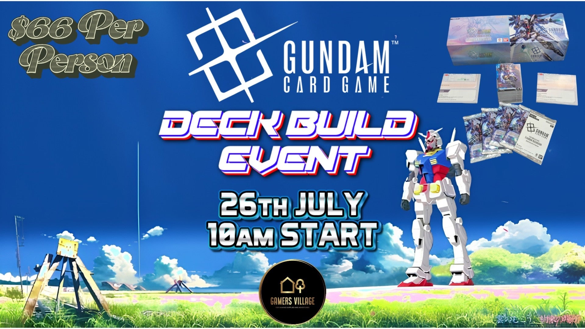 GUNDAM CARD GAME – DECK BUILD EVENT [26th of July]