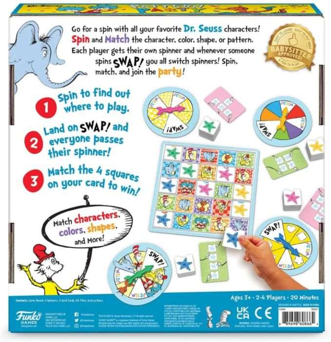 Dr. Seuss - Pattern Party Game