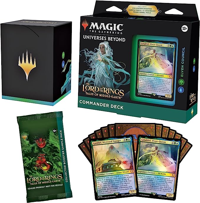 Magic: The Gathering Lord of the Rings Commander Deck- Elven Council (Green/Blue)