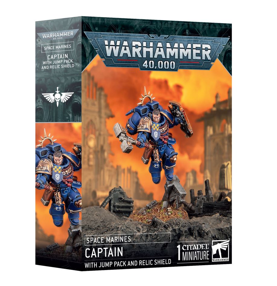 S/M: CAPTAIN W/JUMP PACK & RELIC SHIELD -