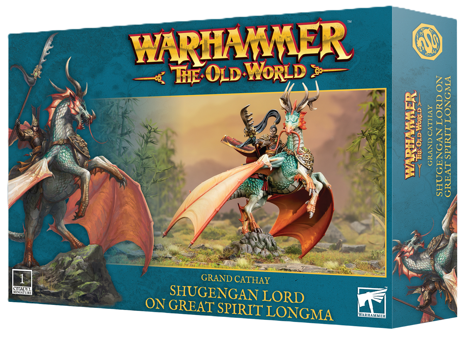 WARHAMMER THE OLD WORLD: GRAND CATHAY: SHUGENGAN LORD ON GREAT SPIRIT LONGMAR