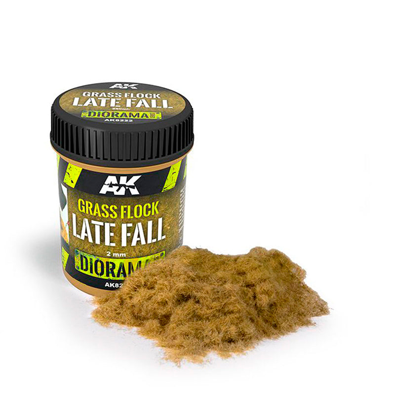 AK Interactive Vegetation - Grass Flock 2mm Late Fall 250ml