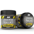 AK Interactive Dioramas - Terrains - Small Railroad Ballast 1/72  100ml