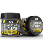 AK Interactive Dioramas - Terrains - Small Railroad Ballast 1/72  100ml