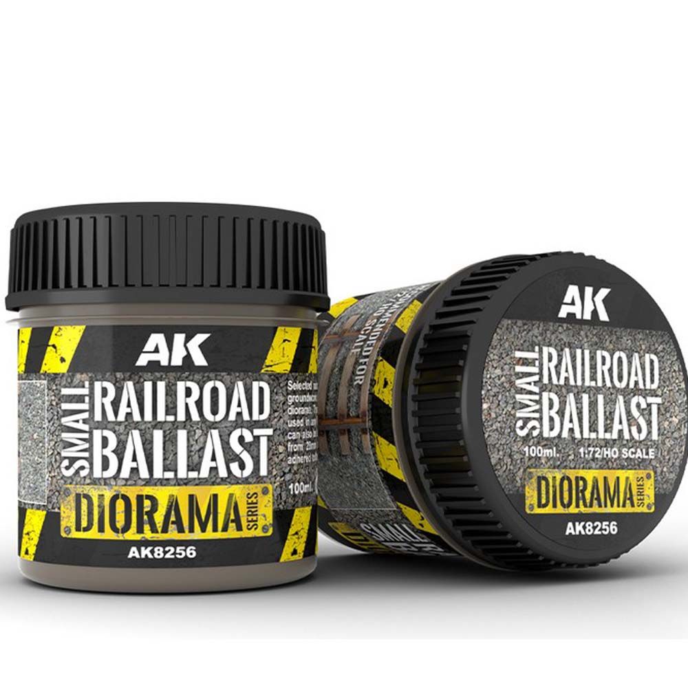 AK Interactive Dioramas - Terrains - Small Railroad Ballast 1/72  100ml