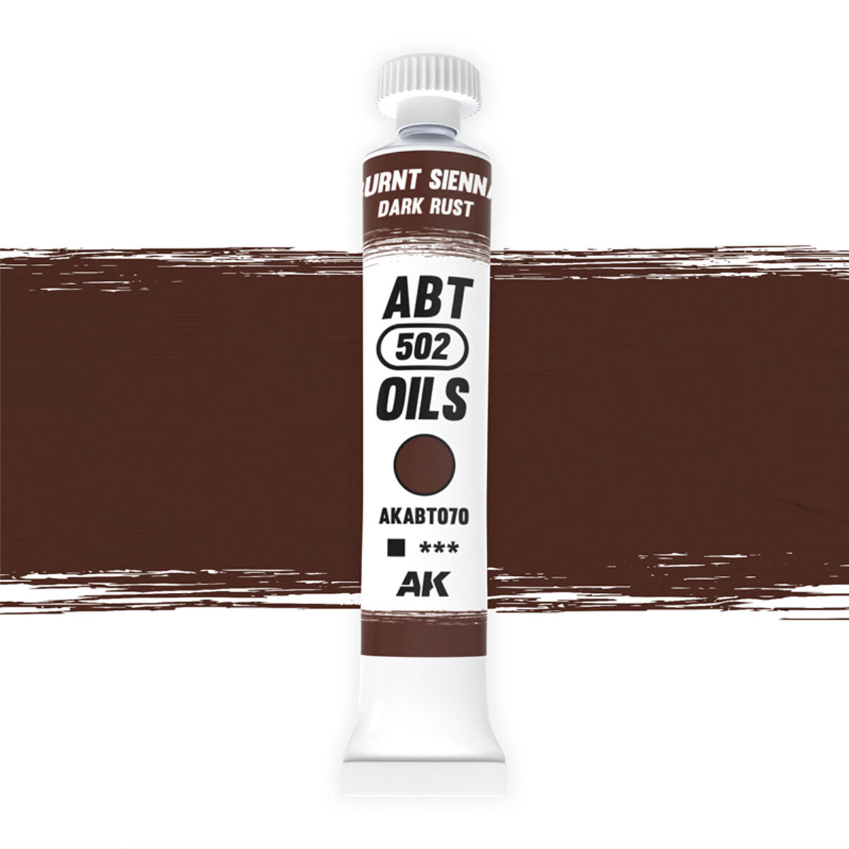 AK Interactive ABT 502: Burnt Sienna / Dark Rust 20ml Oil Paint