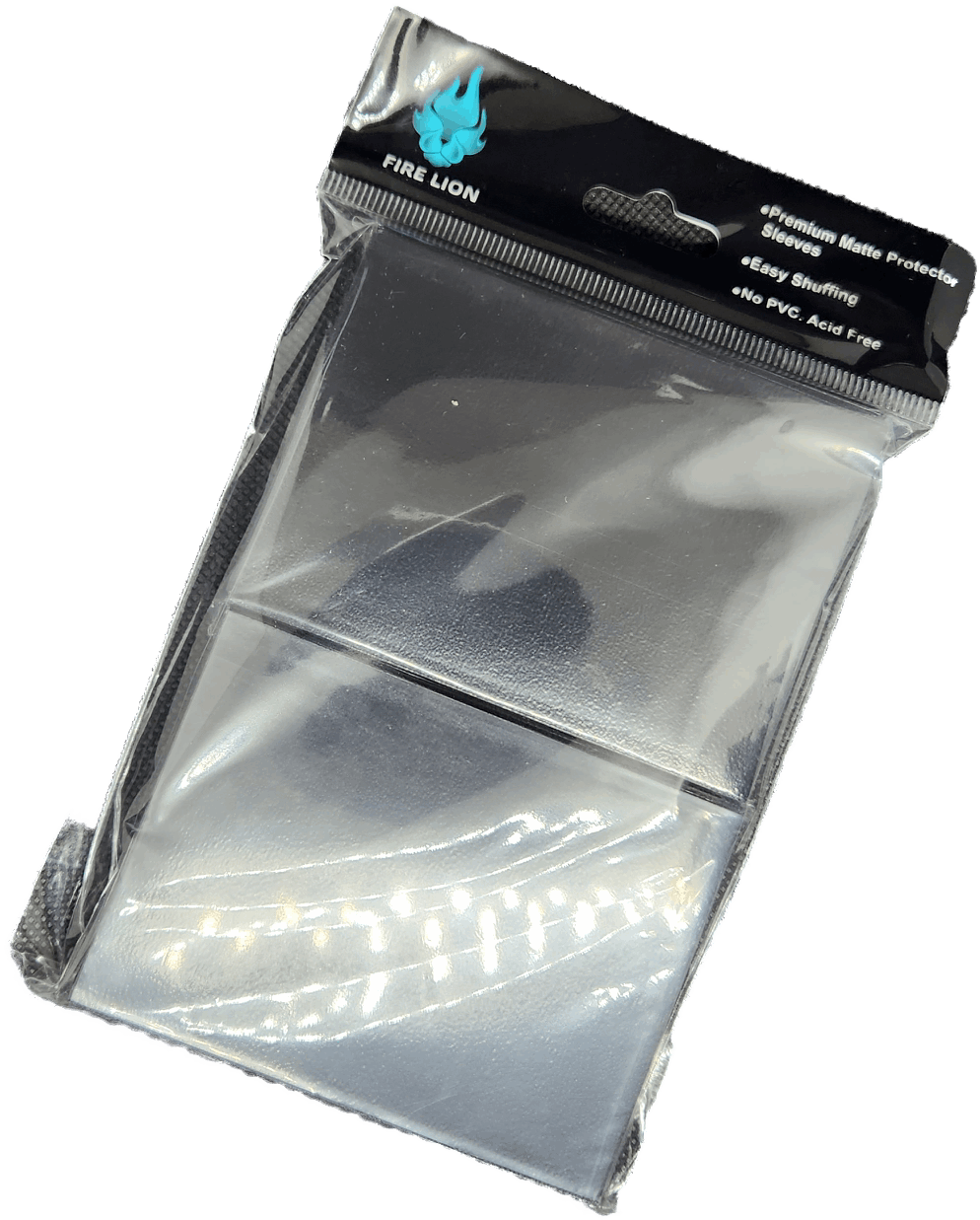 Fire Lion 100 Card Sleeves - Black