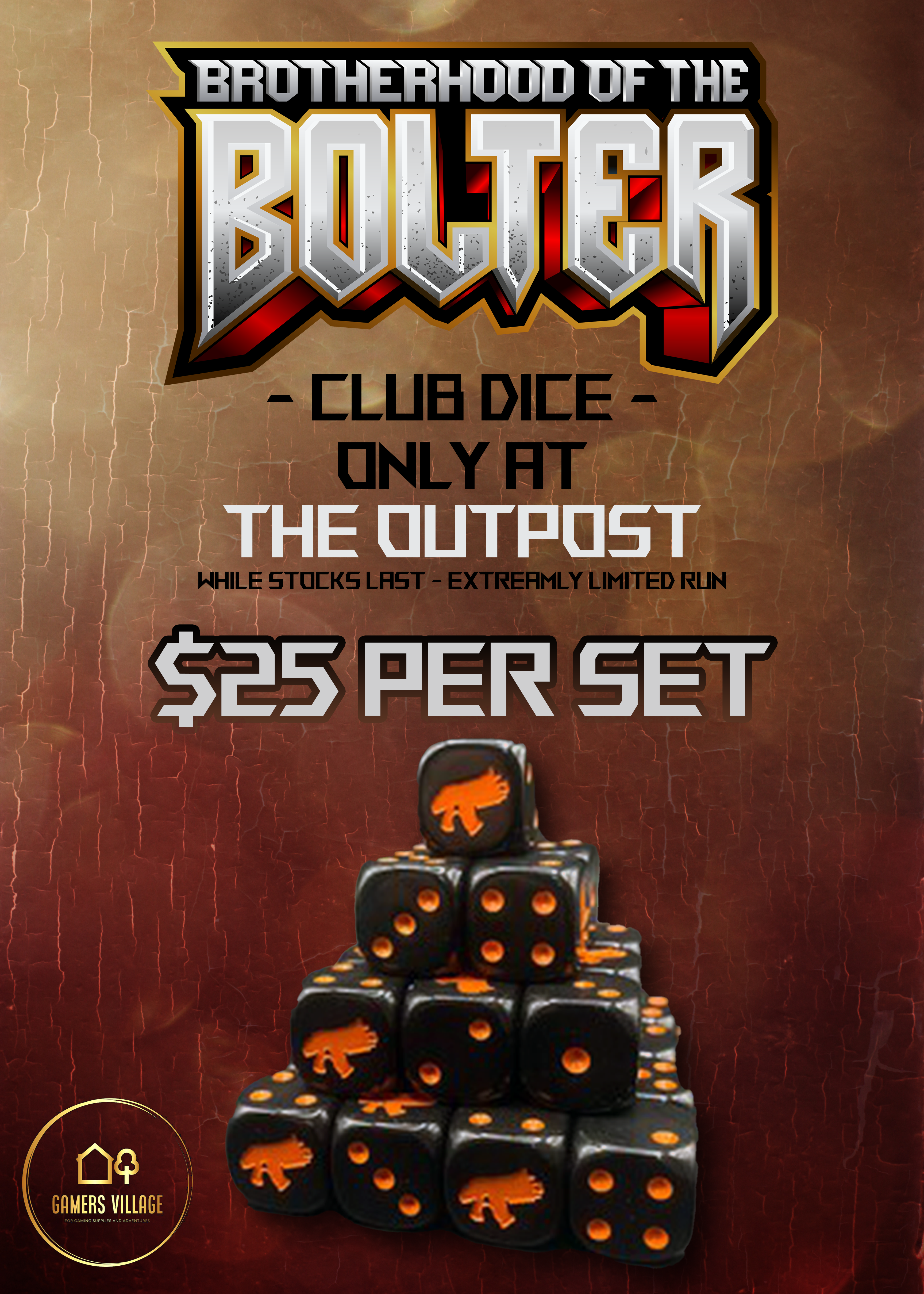 Brotherhood of the Bolter Club Dice 20pce