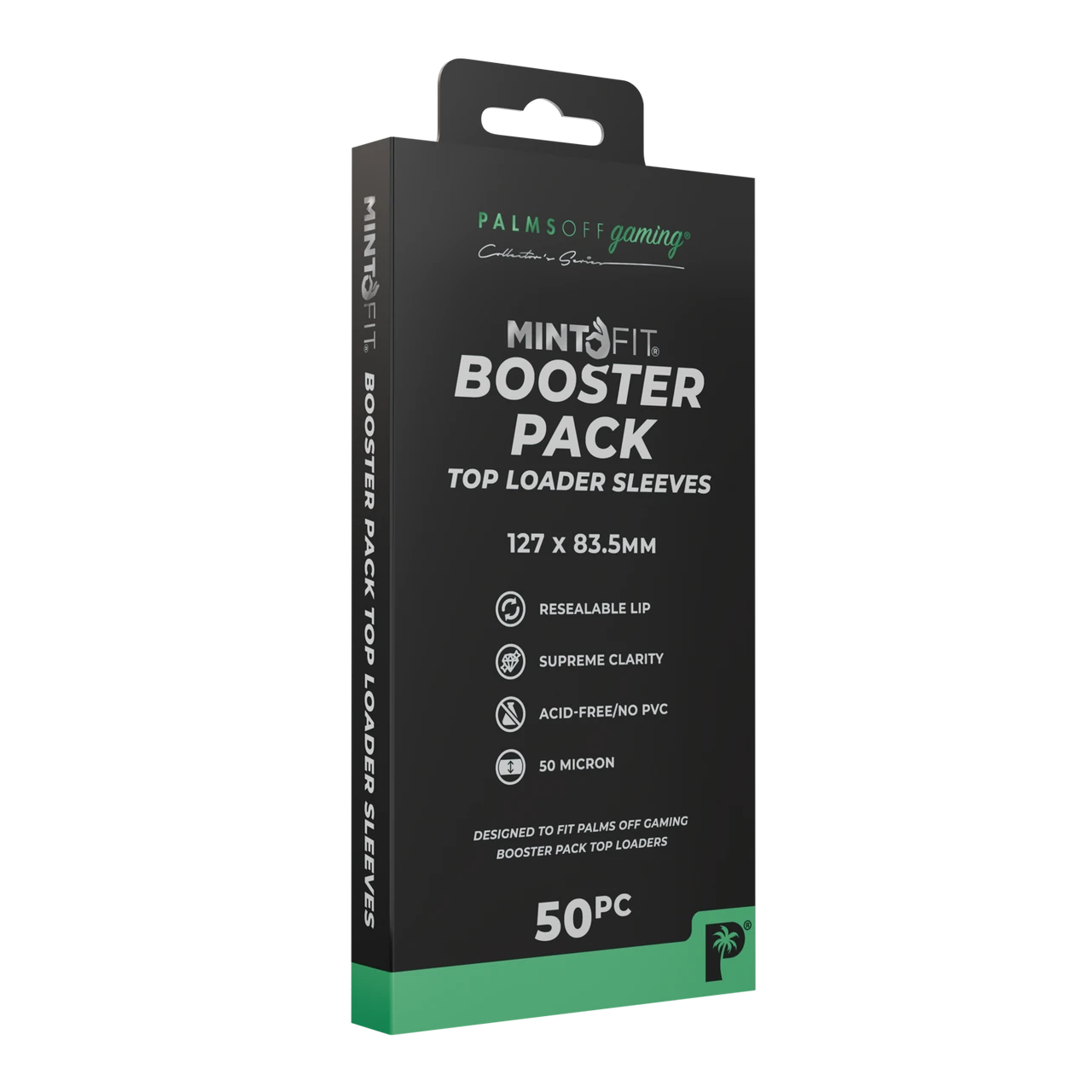 Palms Off Gaming – MintFit Booster Pack Top Loader Sleeves – 50pc