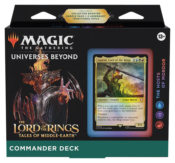 Magic: The Gathering Lord of the Rings Commander Deck-The Hosts of Mordor (Blue/Black/Red)