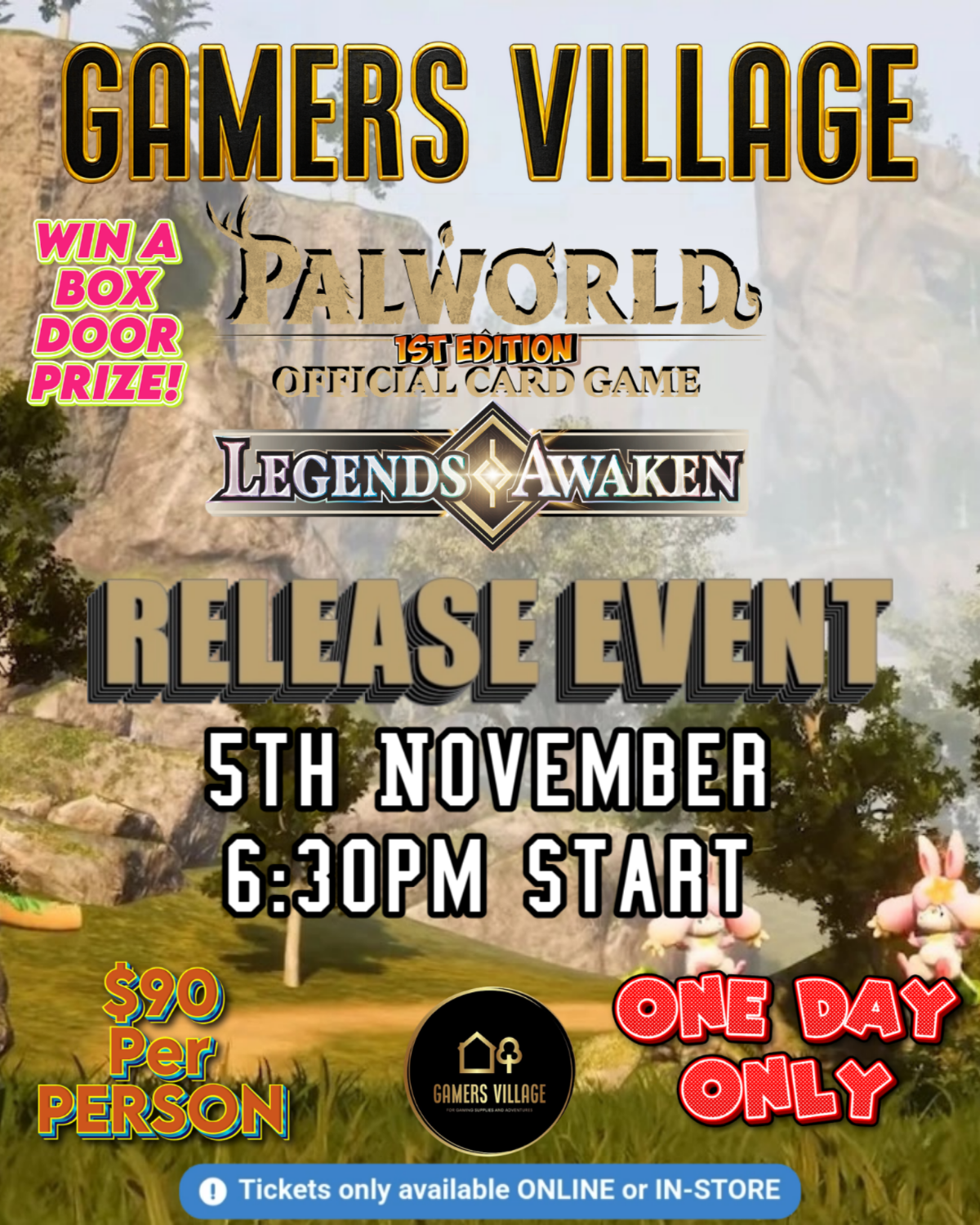 PALWORLD TCG RELEASE EVENT –  BP02 "Legends Awaken" [5th of Nov]