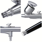 Dual Action Gravity Feed Airbrush Gun, With 0.3mm Needle Nozzle, Paint Spray Gun Kit Set