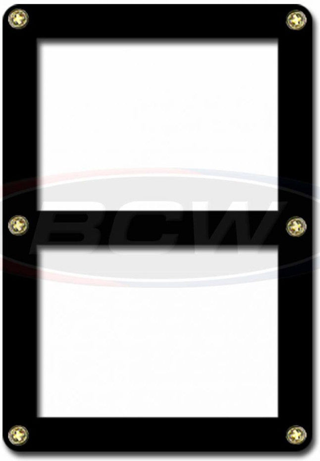 BCW Screwdown Holder Double Card Black Border