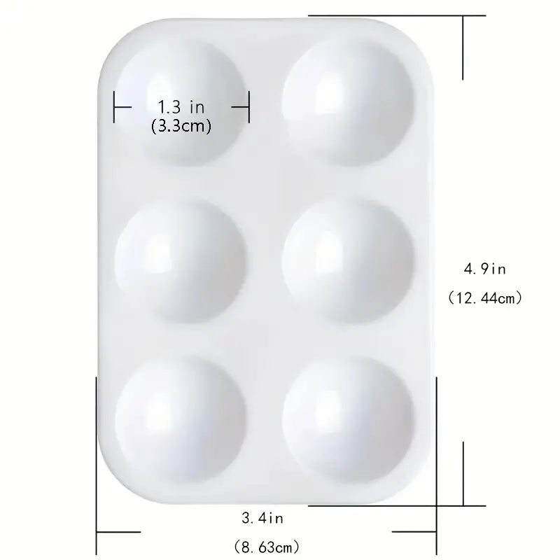 White Palette Artist Watercolor Painting Tray