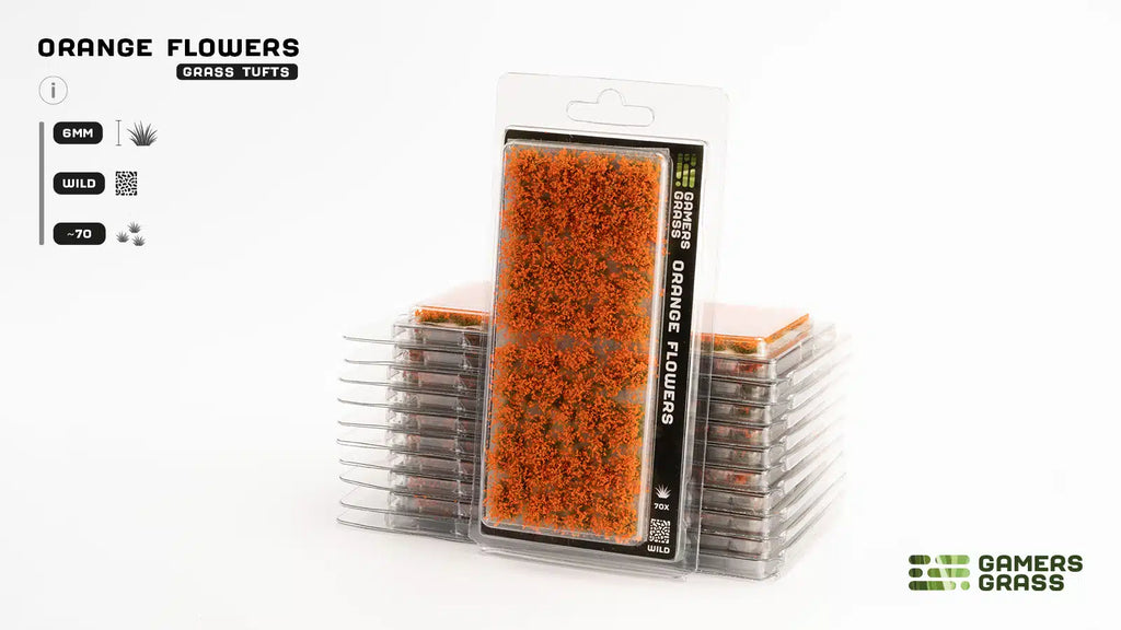Orange Flowers (6mm)