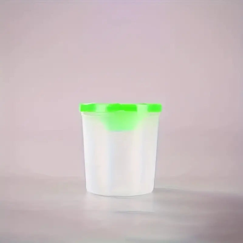 1pc Plastic Painting Brush Washing Cup  Pot & Lid: Various
