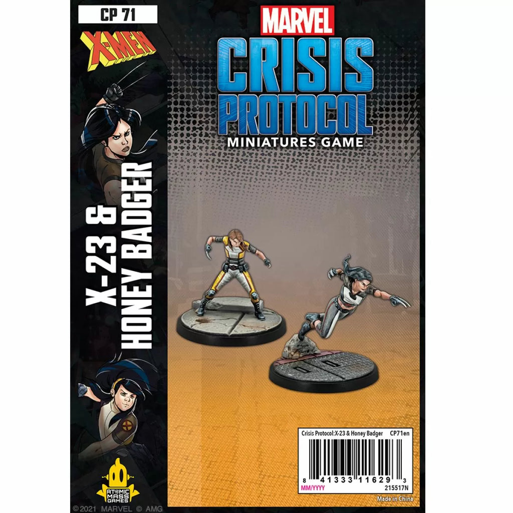 Marvel Crisis Protocol : X-23 & Honey Badger Character Pack