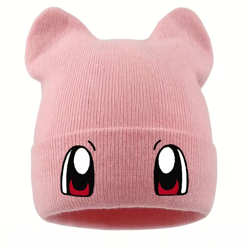 Cute Anime Eyes Knitted Beanie