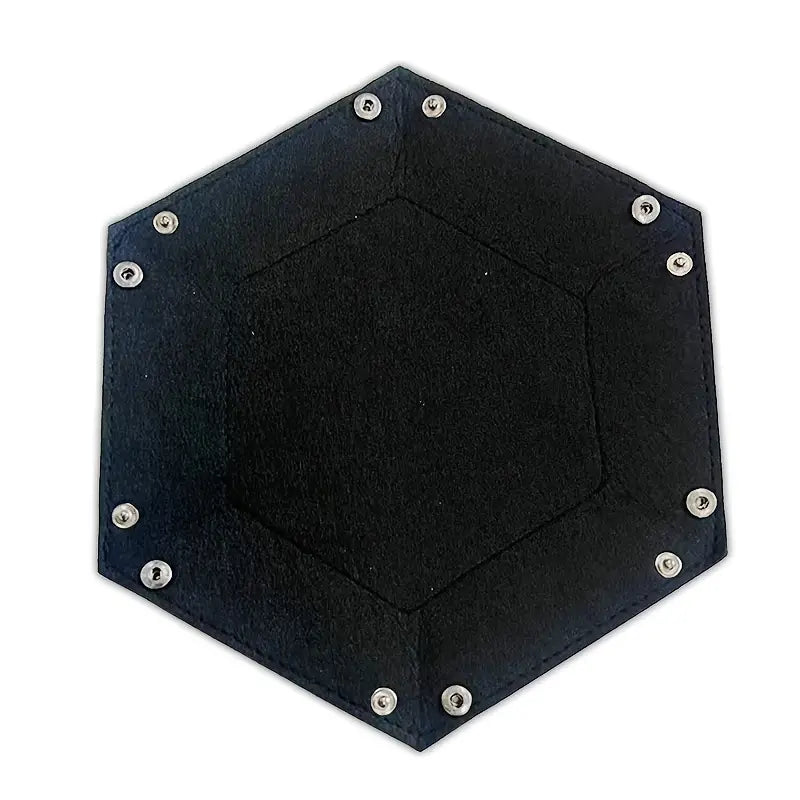 Hexagon Felt Fabric Dice Tray