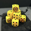 Gamers Village Logo Dice – Black/Yellow