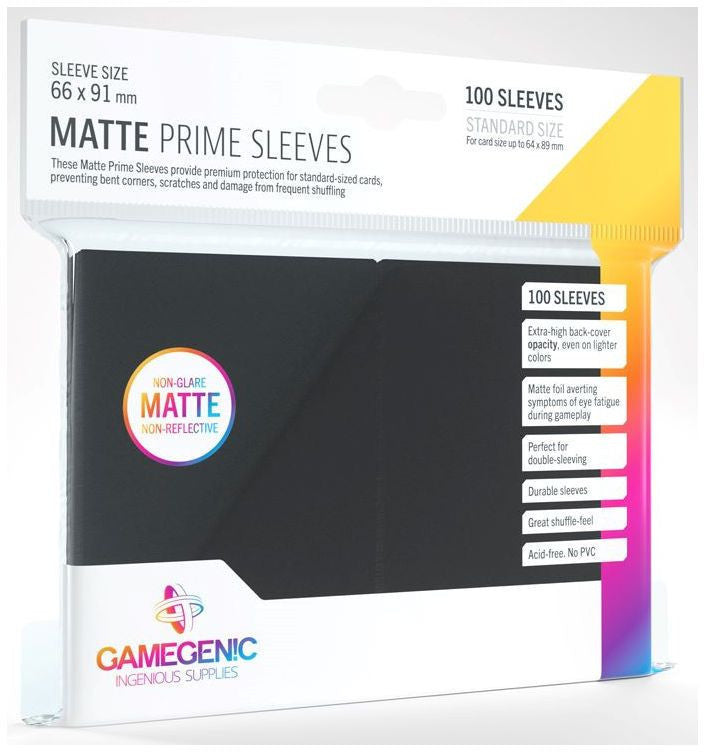 Gamegenic Matte Prime Card Sleeves (66mm x 91mm) (100 Sleeves Per Pack)