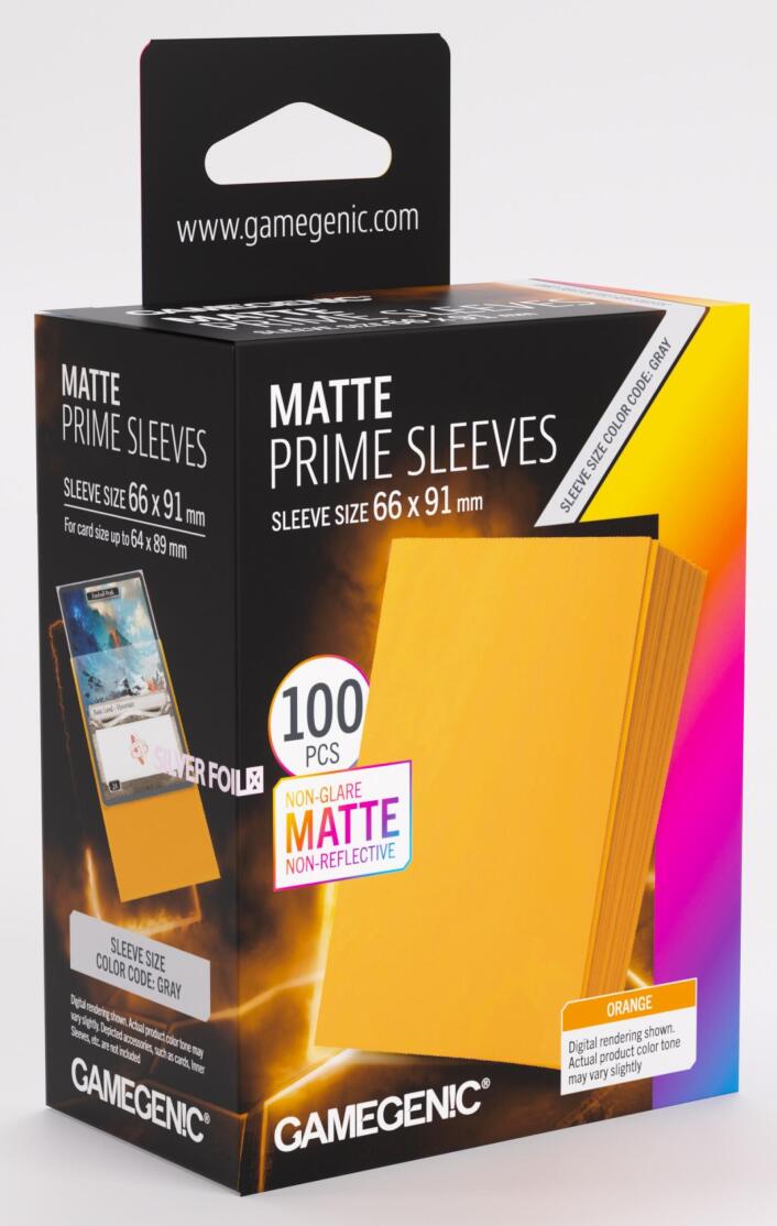 Gamegenic  Prime Card Sleeves (66mm x 91mm) (100 Sleeves Per Pack)