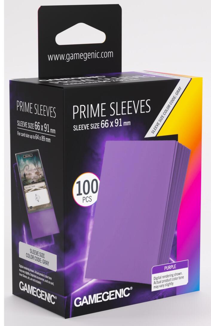 Gamegenic  Prime Card Sleeves (66mm x 91mm) (100 Sleeves Per Pack)