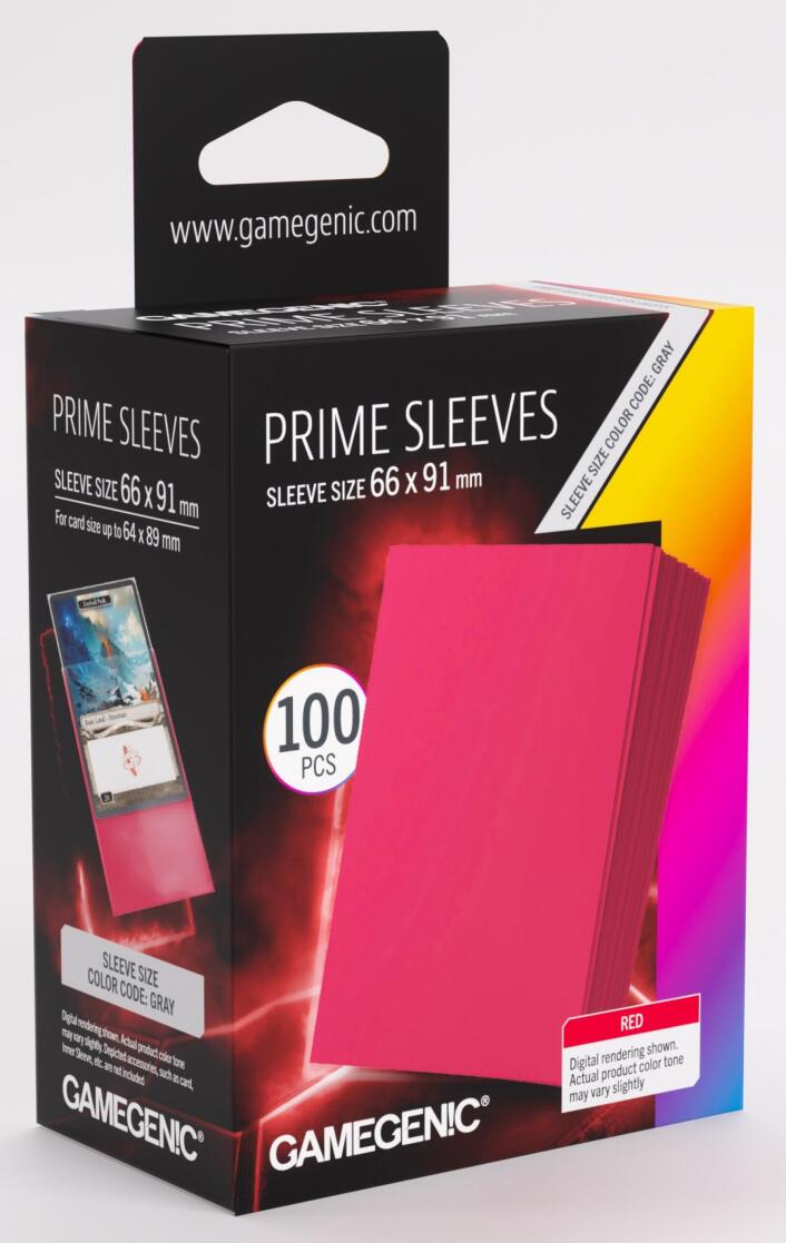 Gamegenic  Prime Card Sleeves (66mm x 91mm) (100 Sleeves Per Pack)