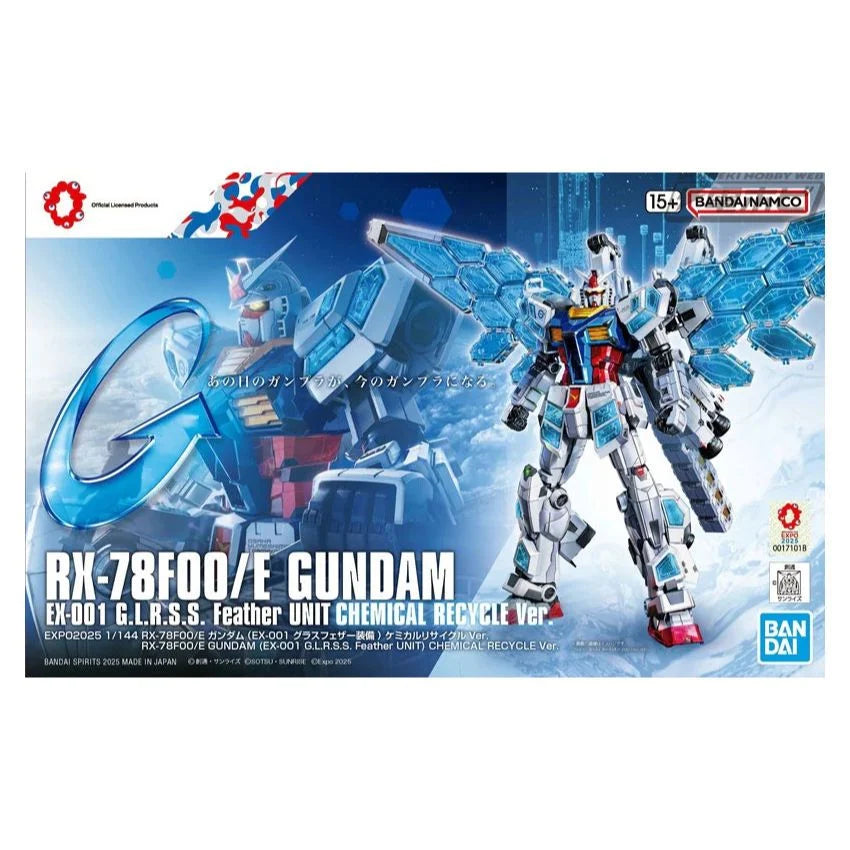 Bandai 1/144 RX-78F00/E Gundam (EX-001 G.L.R.S.S. Feather Unit) Chemical Recycle Ver.