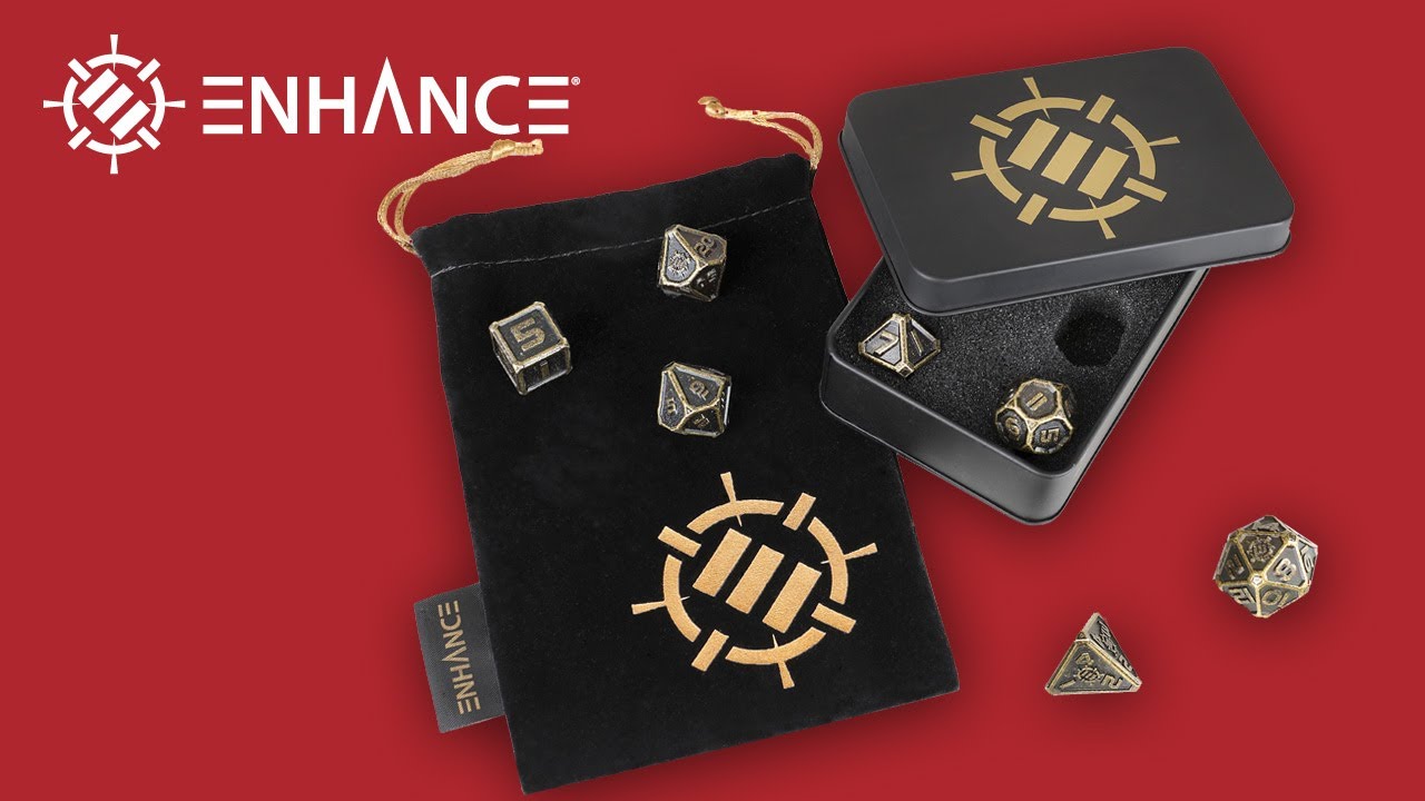 Enhance Tabletop Collector's - 7pc Metal RPG Dice Sets -