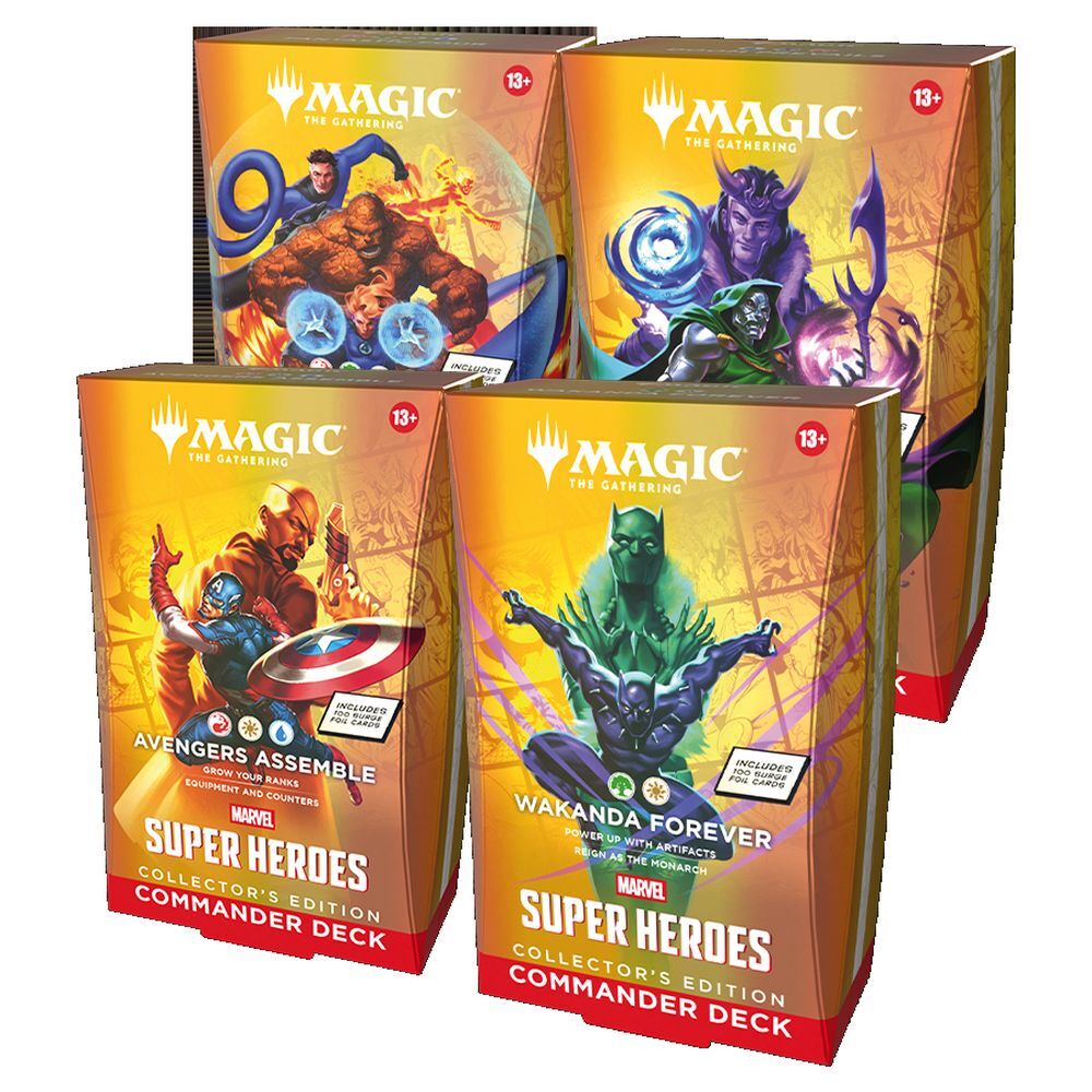 Magic: The Gathering – Marvel Super Heroes – Collector Commander Deck Display