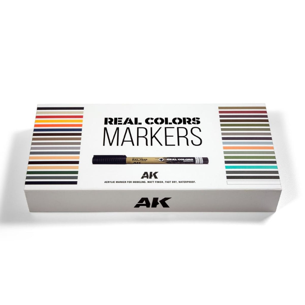 AK Interactive - RC Markers - Special Box Real Colors Markers - 34 Units -